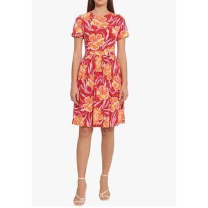 New Maggy London Women's Size US 0 Short Sleeve Matte Jersey Dress